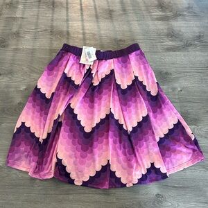 NWT LuLaRoe M Pink and Purple Scallop Circle Skirt